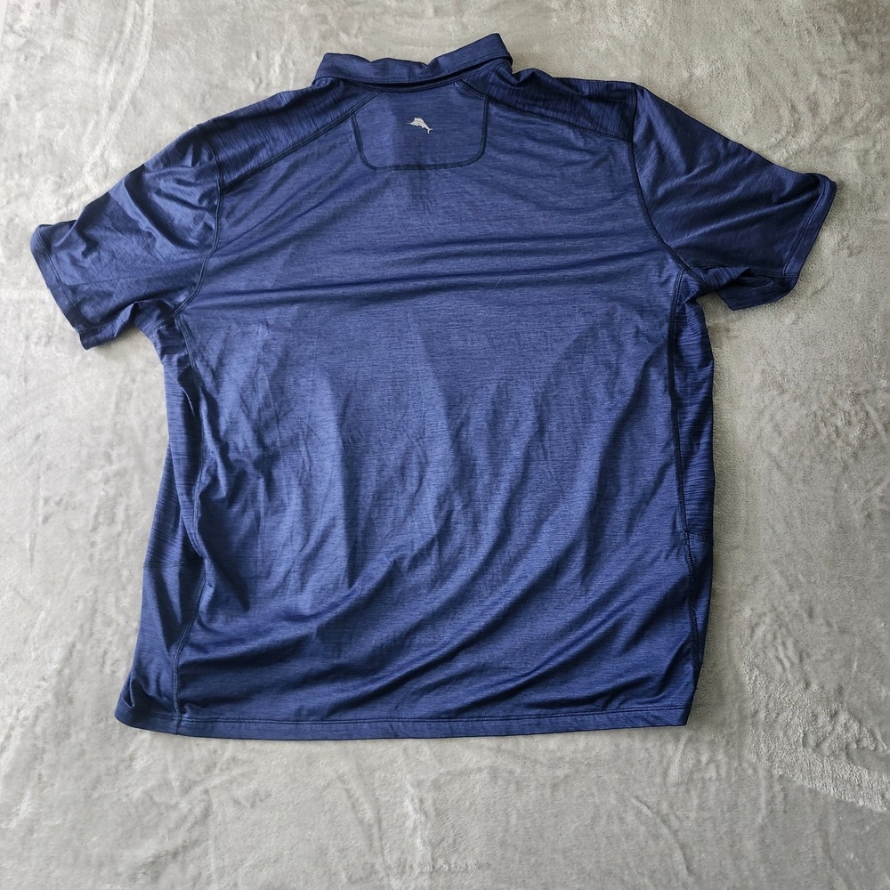 Tommy Bahama Polo Shirt Mens 3XL Blue IslandZone Performance Golf Big & Tall - Picture 8 of 12